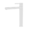 Смеситель для раковины из белой латуни европейского дизайна с длинной шеей